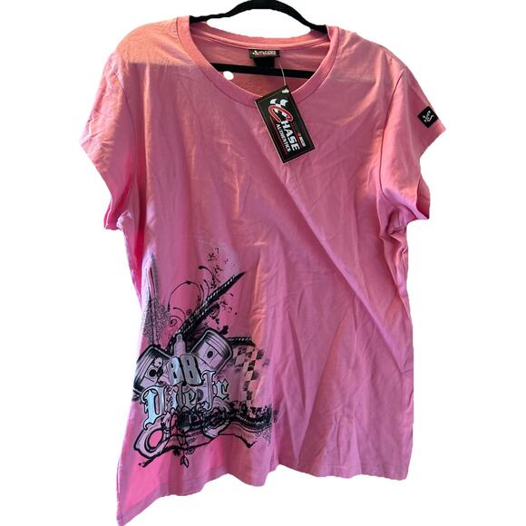 VINTAGE 2008 CHASE #88 TEE SHIRT LADIES PINK FOIL DALE EARNHARDT JR XL NASCAR - Picture 1 of 8